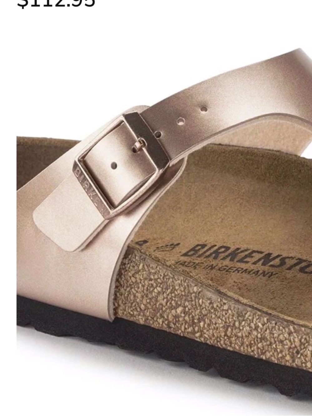 Birkenstock Gizeh Sandal – Birko-Flor Copper – Women’s, EU 39, US 8, Regular Fit - Picture 6 of 11